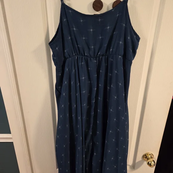 Torrid Midi Chiffon Pleated Dress- Size 0x - Picture 7 of 10